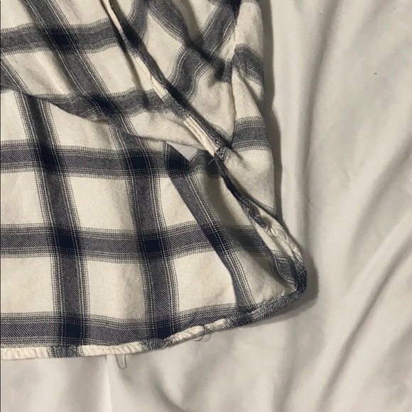 Hollister Flannel Cross Wrapped Blouse Sz M - Picture 4 of 10